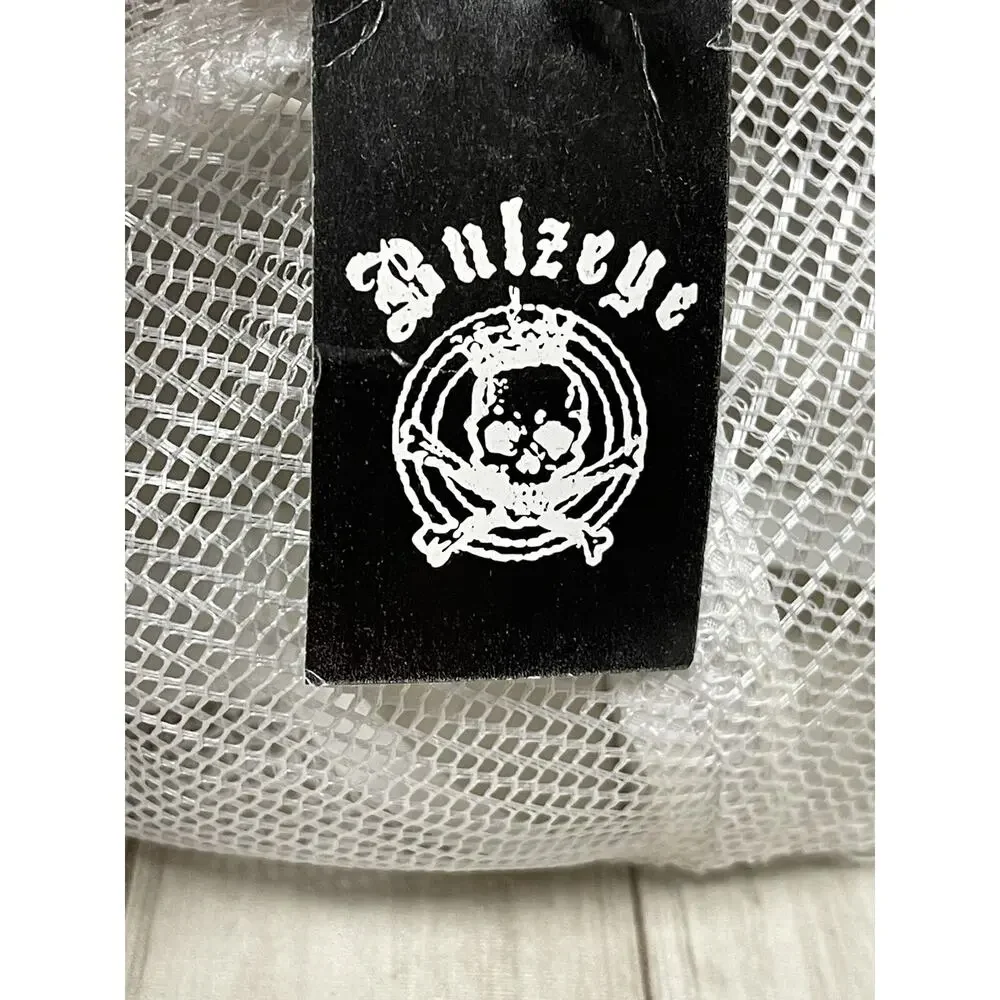 Bulzeye Hat Mens Embroidered Cap White Tease Me Ripped Heart A10
